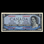 Canada, Bank of Canada, 5 dollars <br /> 1954