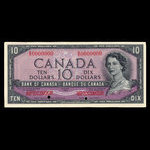 Canada, Bank of Canada, 10 dollars <br /> 1954