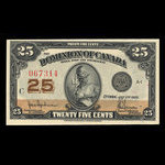 Canada, Dominion of Canada, 25 cents <br /> July 2, 1923