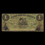 Canada, Bank of Upper Canada (York), 1 dollar <br /> July 1, 1859
