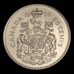 Canada, Elizabeth II, 50 cents <br /> 1976