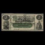 Canada, Province of Canada, 2 dollars <br /> October 1, 1866