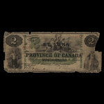 Canada, Province of Canada, 2 dollars <br /> October 1, 1866