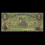 Canada, Bank of Upper Canada (York), 1 dollar <br /> January 1, 1861