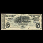 Canada, Jewett & Pitcher, 5 dollars <br /> December 1, 1873