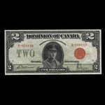 Canada, Dominion of Canada, 2 dollars <br /> June 23, 1923