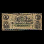 Canada, Province of Canada, 10 dollars <br /> October 1, 1866