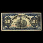 Barbados, Royal Bank of Canada, 20 dollars <br /> January 2, 1909