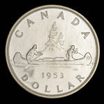 Canada, Elizabeth II, 1 dollar <br /> 1953