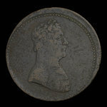 Canada, unknown, 1/2 penny <br /> 1825