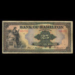 Canada, Bank of Hamilton, 25 dollars <br /> March 1, 1922