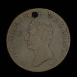 Canada, unknown, 1/2 penny <br /> 1814