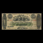 Canada, Bank of New Brunswick, 50 dollars <br /> November 1, 1860