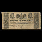 Canada, Province of Nova Scotia, 1 pound <br /> June 1, 1854