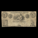 Canada, Commercial Bank (Brockville), 5 dollars <br /> November 3, 1836