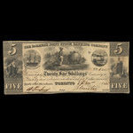Canada, Farmer's Joint Stock Banking Co., 5 dollars <br /> November 1, 1835