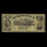 Canada, Merchants Bank (The), 2 dollars <br /> June 1, 1864