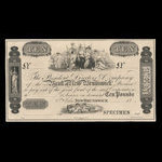 Canada, Bank of New Brunswick, 10 pounds <br /> 1837