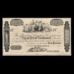 Canada, Bank of New Brunswick, 10 pounds : 1837