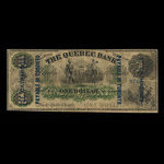 Canada, Quebec Bank, 1 dollar <br /> January 2, 1863