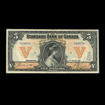 Canada, Standard Bank of Canada, 5 dollars <br /> January 2, 1919