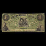 Canada, Bank of Upper Canada (York), 1 dollar <br /> July 1, 1859