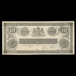 Canada, Bank of British North America, 10 dollars : November 30, 1865