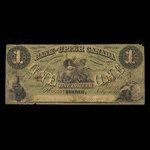 Canada, Bank of Upper Canada (York), 1 dollar <br /> July 1, 1859