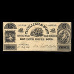 Canada, Cuvillier & Sons, 6 pence <br /> July 10, 1837