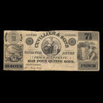 Canada, Cuvillier & Sons, 7 1/2 pence <br /> July 10, 1837