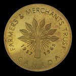 Canada, Farmers & Merchants Trust, no denomination <br /> 1965