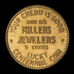 Canada, Millers Jewellers, no denomination <br /> 1958