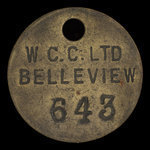 Canada, Western Canadian Collieries (W.C.C.) Limited, no denomination <br /> 1957