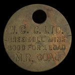 Canada, Western Canadian Collieries (W.C.C.) Limited, 1 load, coal <br /> April 30, 1957