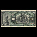 Canada, Home Bank of Canada, 10 dollars <br /> March 1, 1920