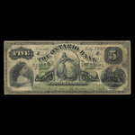 Canada, Ontario Bank, 5 dollars <br /> July 3, 1882