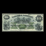 Canada, La Banque Nationale (National Bank), 10 dollars <br /> January 2, 1873