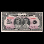 Canada, Bank of Canada, 25 dollars <br /> May 6, 1935