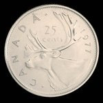 Canada, Elizabeth II, 25 cents <br /> 1977