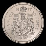 Canada, Elizabeth II, 50 cents <br /> 1977