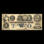 Canada, International Bank of Canada, 2 dollars <br /> September 15, 1858