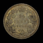 Canada, Victoria, 25 cents <br /> 1885