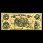 Canada, Bank of Toronto (The), 5 dollars <br /> February 1, 1912