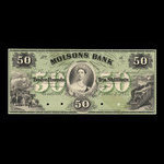 Canada, Molsons Bank, 50 dollars <br /> October 1, 1855