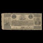 Canada, Bank of British North America, 5 dollars <br /> January 1, 1841