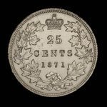 Canada, Victoria, 25 cents <br /> 1871