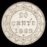 Canada, Victoria, 20 cents <br /> 1882