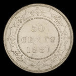 Canada, Victoria, 50 cents <br /> 1881