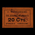 Canada, J. Bruchesi, 20 cents <br /> 1915