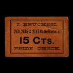 Canada, J. Bruchesi, 15 cents <br /> 1898